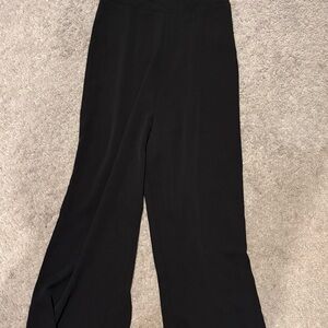 Nicole Miller Black Wide-Leg Trousers